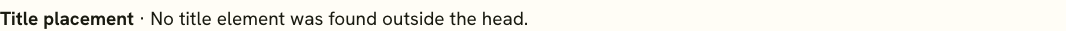 On-Page SEO Checker finding that no canonical signal was found in HTML or the HTTP Link header.